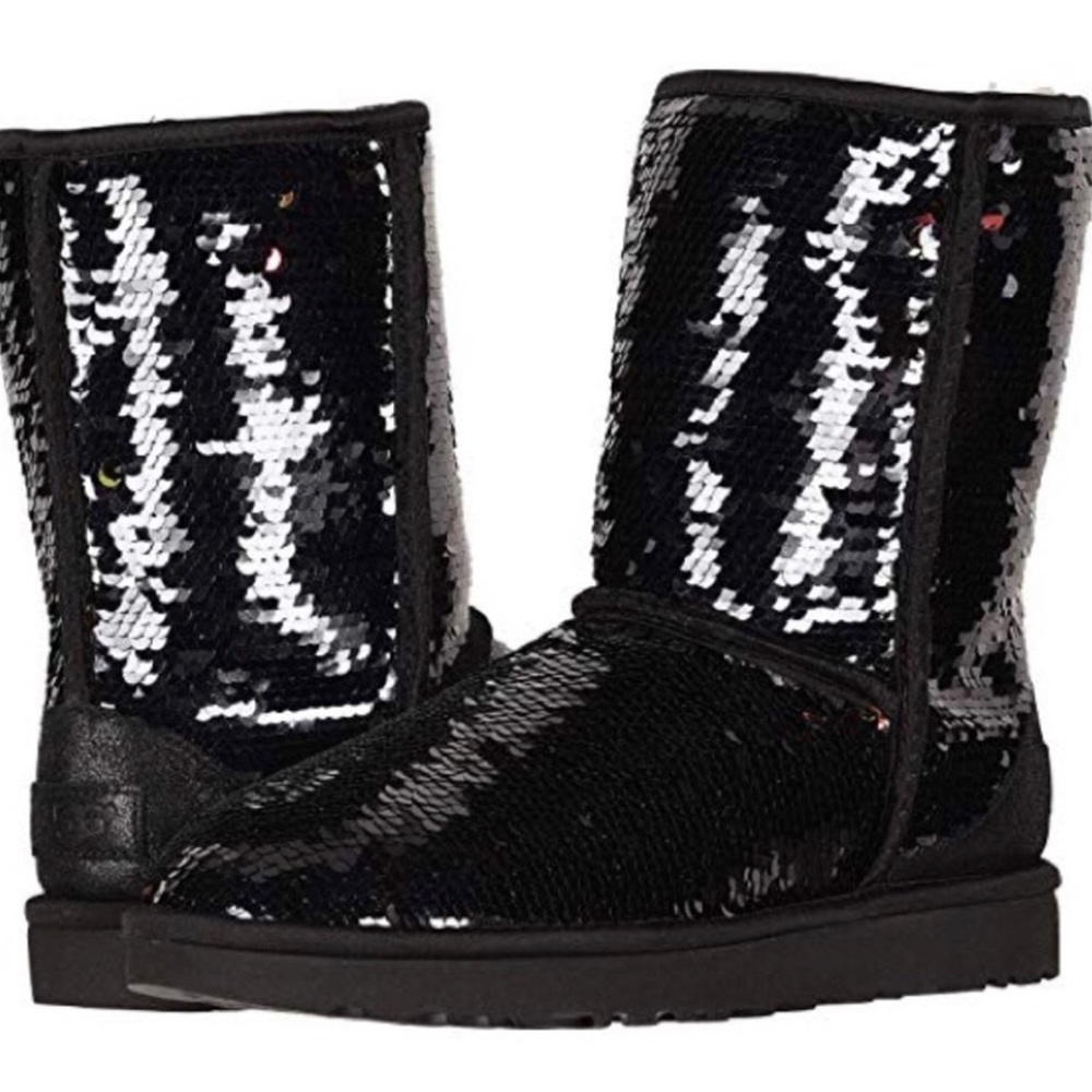 UGG Black Sequin Boots! - Picture 1 of 8